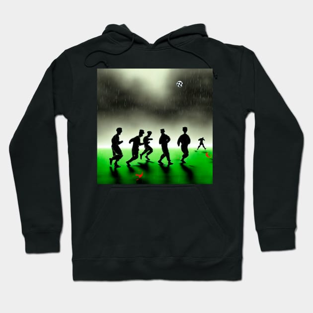 Soldiers playing soccer Hoodie by Arassa Army